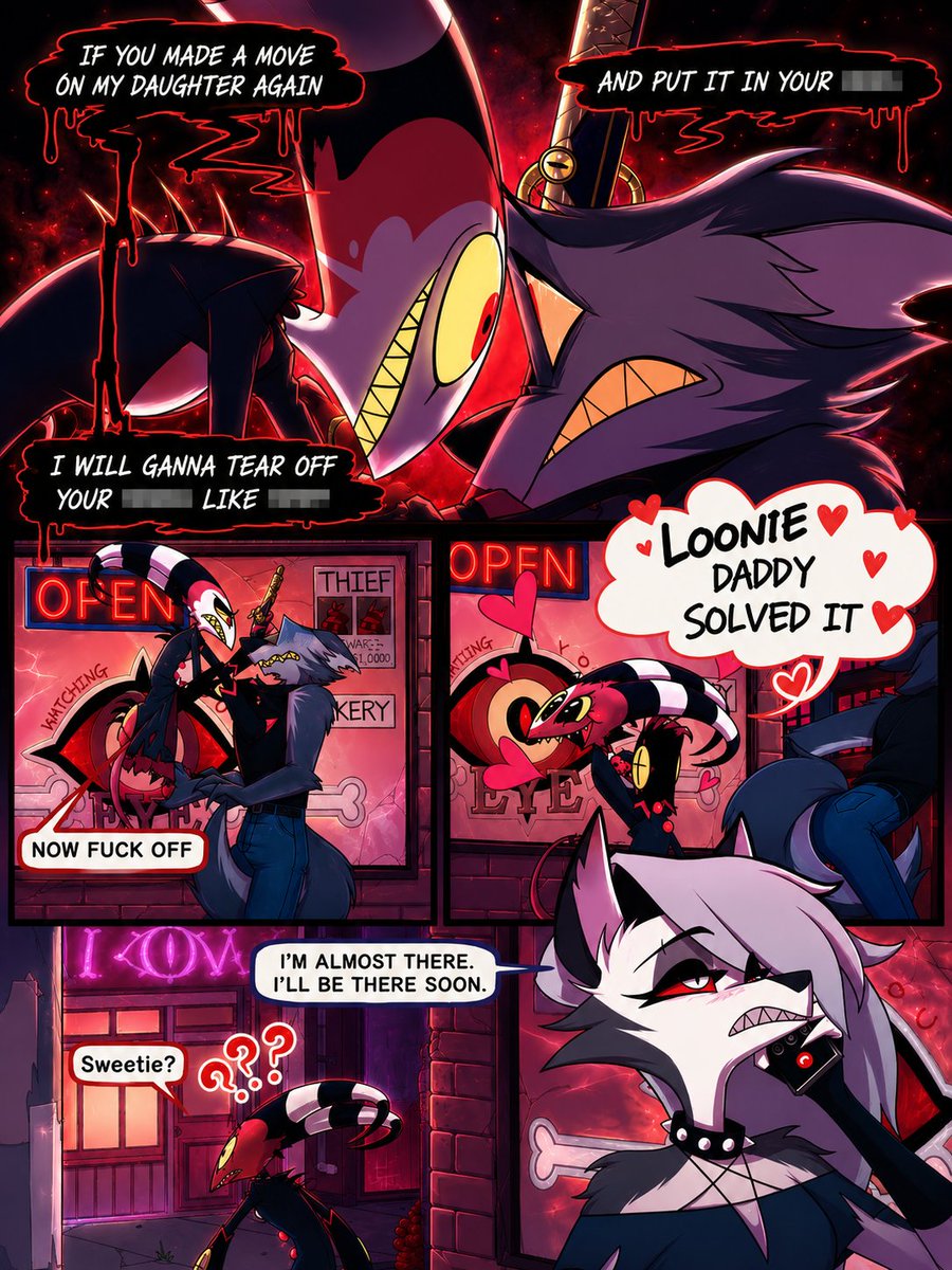 Evelyn744538's tweet photo. Nobody messes with Daddy’s little girl. 😤❤️#Loona #HelluvaBoss #HelluvaBossFanart #LoonaFanart #HelluvaBossArt #LoonaArt #Vivziepop #HelluvaBossComic #ComicArt #ComicArtist #DigitalArt #DigitalArtist #FanArt #Fanart#Loona #HelluvaBoss #LoonaFanart https://t.co/fyawPMv49g