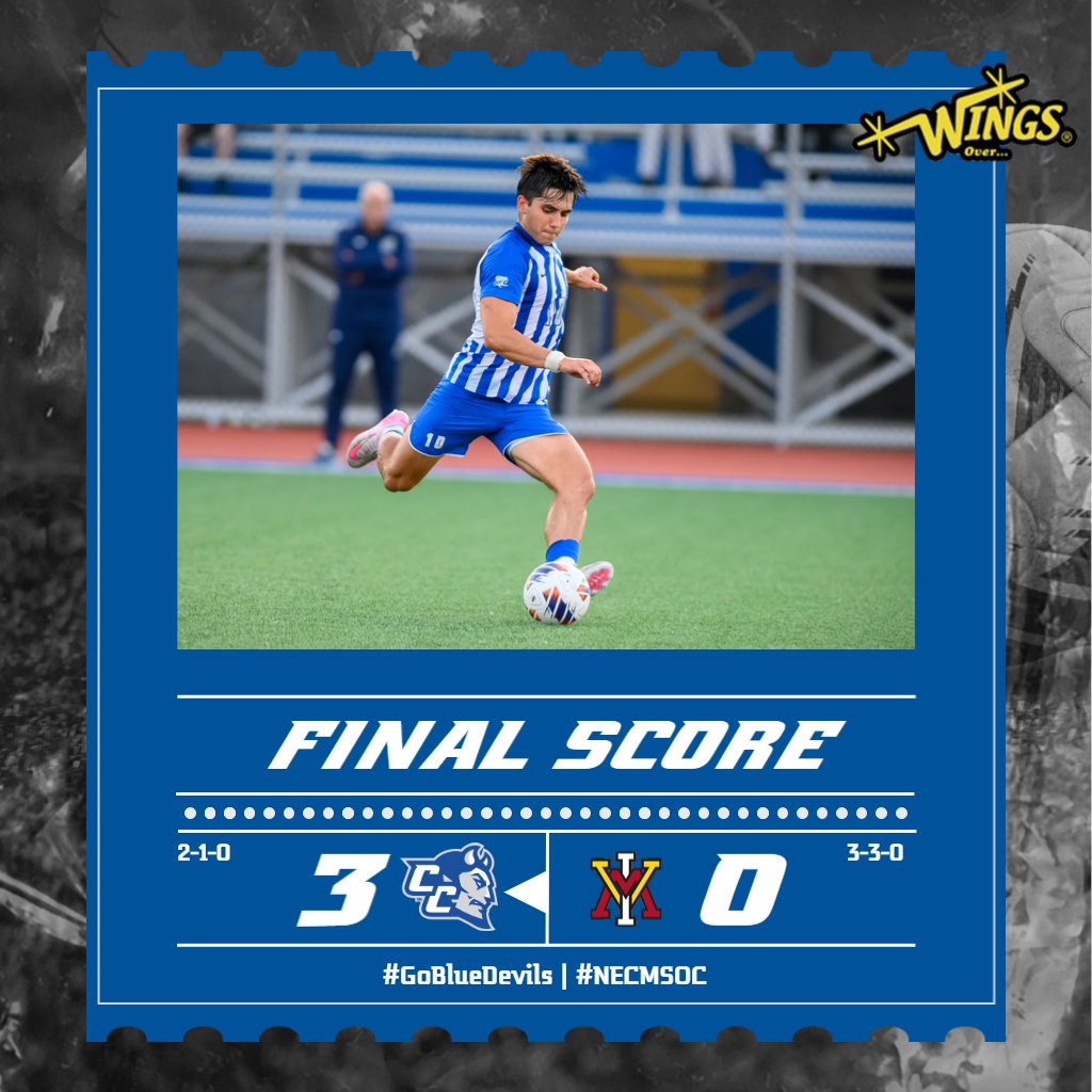 CCSUBlueDevils's tweet photo. โฝ๏ธ RECAP
@CCSUMensSoccer 3, VMI 0
๐นMarin Gutierrez: 2 goals (3)
๐นWilkinson: goal (1)
๐นCCSU: 17-6 advantage in shots
Recap โถ๏ธ https://t.co/G9linArUfT
โญ at Binghamton, Saturday 9/5, 6pm
#GoBlueDevils | #necmsoc https://t.co/r8Z6JOvoCf