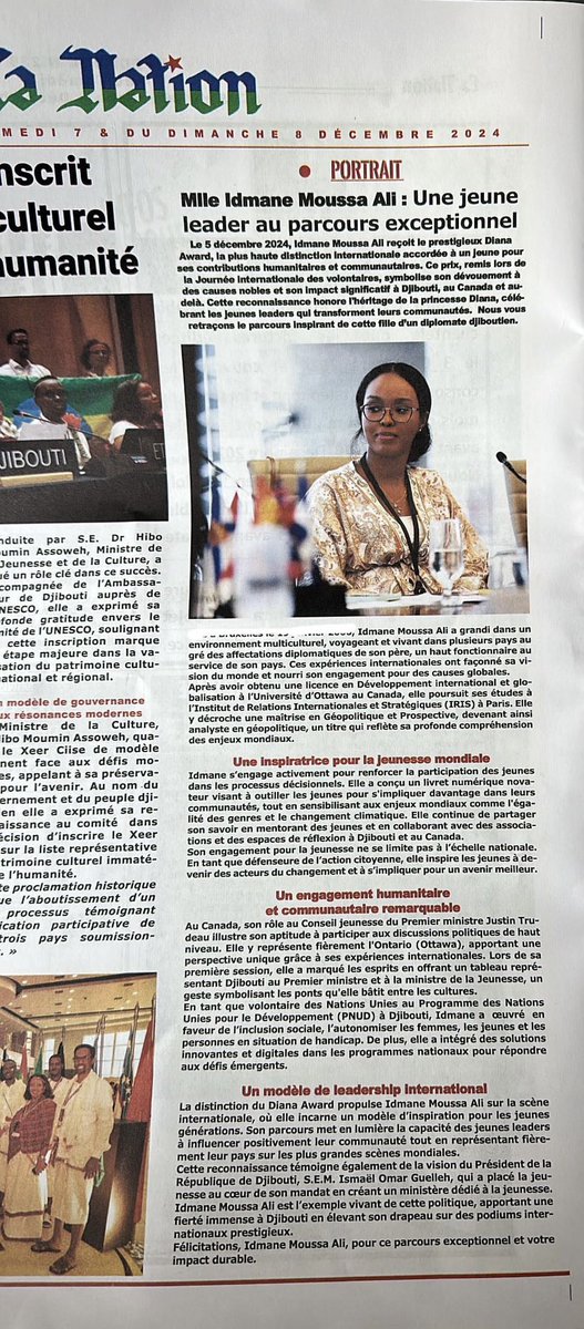 IdmaneAli's tweet photo. Le 31 août invite au souvenir et à la réflexion sur l’héritage de la Princesse Diana, notamment les valeurs de compassion, de bienveillance et d’engagement qu’elle incarnait.
En 2024, j’ai eu l’honneur de recevoir le Diana Award. https://t.co/u244OP1zMJ