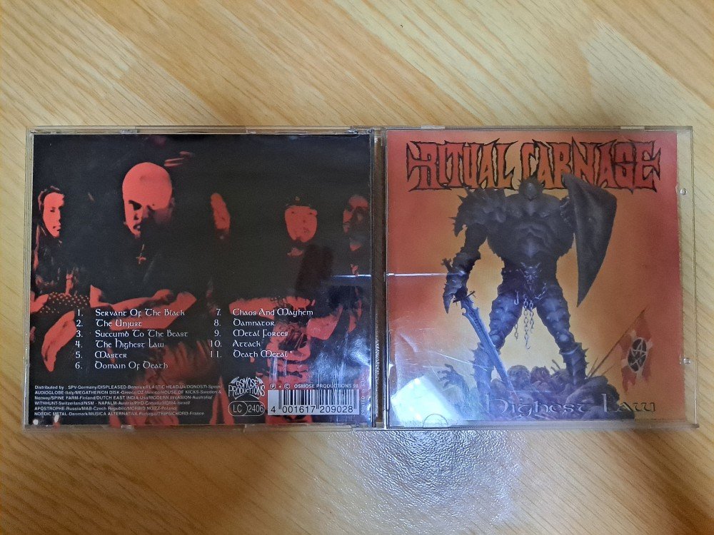 prometaller's tweet photo. Released in September 1st, 1998
#DeathMetal #ThrashMetal Ritual Carnage🇯🇵 "The Highest Law" 28 years ago, today🤘🔥 https://t.co/5j2nI96GGK