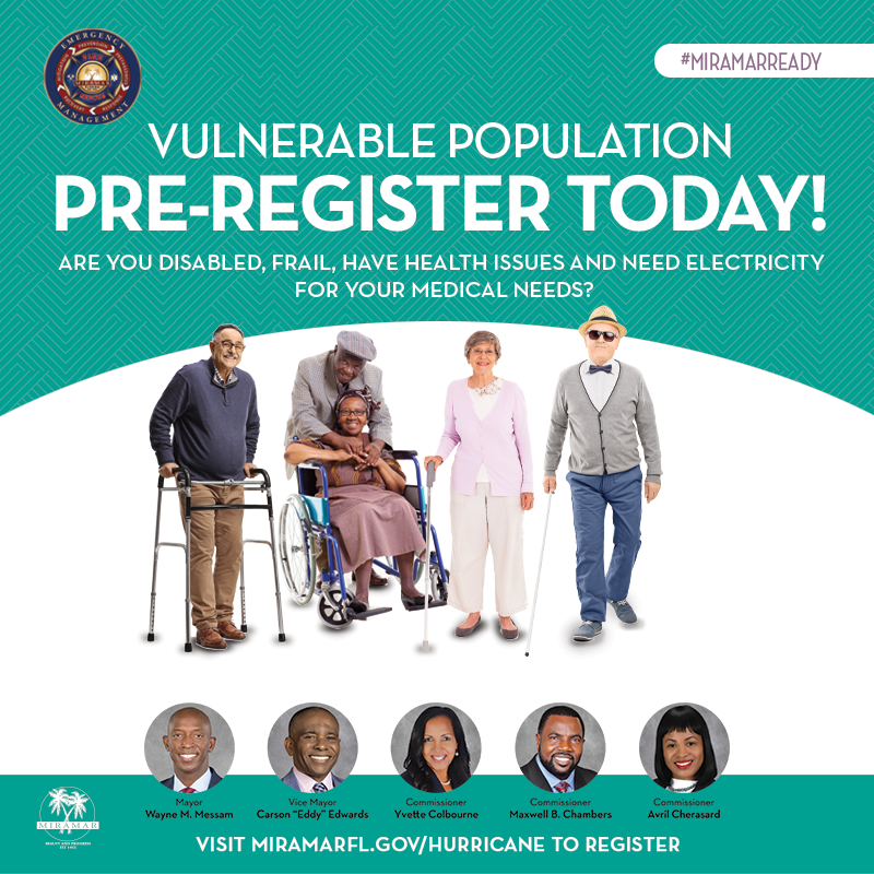 CityofMiramar's tweet photo. We’re now in the peak of hurricane season, and now is the time to remain prepared. Taking proactive steps now can help protect you, your family, and your home.

Stock up on essential supplies, make arrangements for pets and special needs, review your emergency plans, and pre-register for vulnerable population assistance if needed.

Stay prepared. Stay informed. Stay #MiramarReady.

Learn more: https://t.co/cggSY4uTJ2