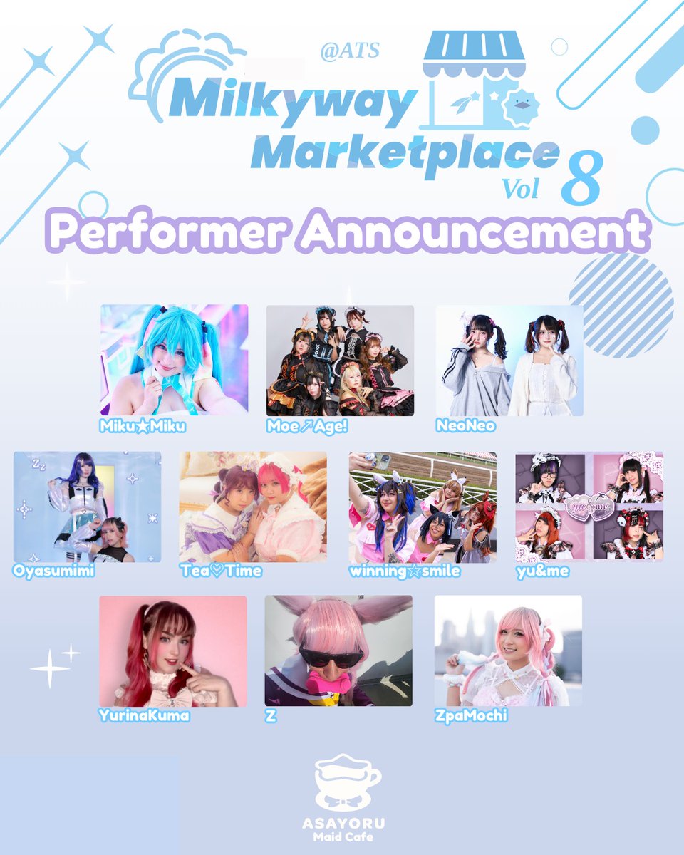 teatime_idol's tweet photo. ／
 📣PERFORMANCE ANNOUNCEMENT!
＼ 
 Tea♡Time will be performing at… 
【Milkyway Marketplace Vol. 8】 
Sunday, September 6th
2:40pm (Buppan at 3:10pm)
Atlantic Time Square
Monterey Park, California

※This is a FREE EVENT! Come enjoy fun performances and wonderful vendors ♡ https://t.co/dxYI3ZcCub