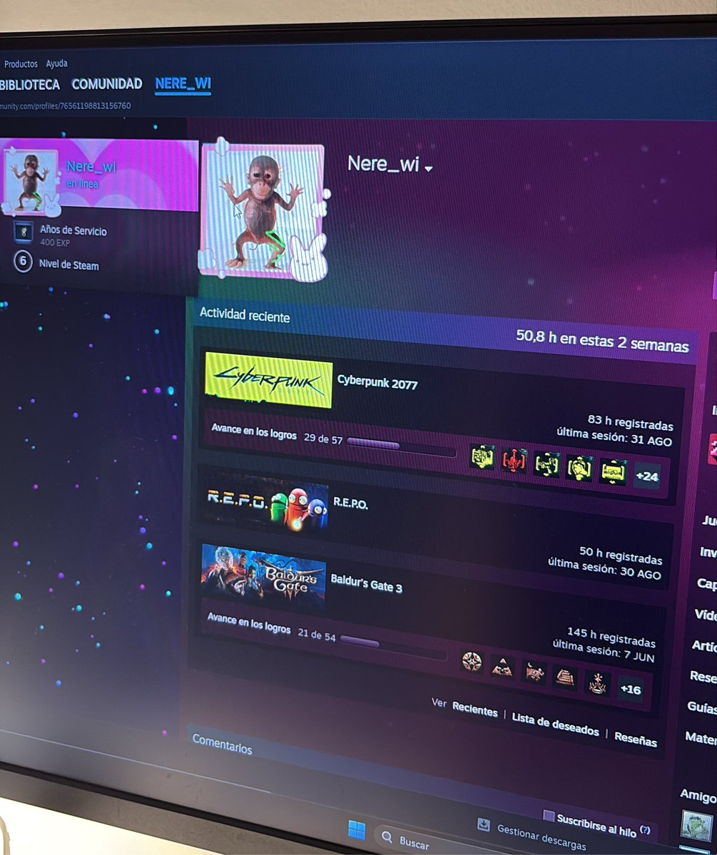 nereaccabrera's tweet photo. Que opinan de mi perfil de steam https://t.co/8l0oMWBaHV