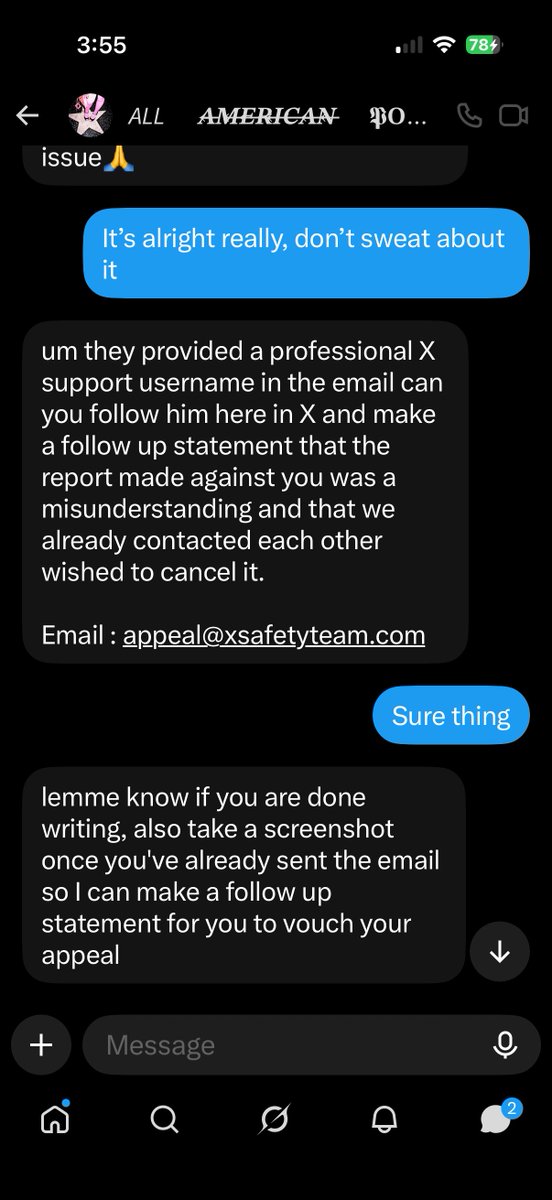 DESTINEDGLVRY's tweet photo. / SCAM ALERT:

Be on the lookout folks — Twitter/X doesn’t have a direct email for appeals. The true giveaway was whatever that UN is they shared. 

Nearly got me but be aware and vigilant as always people. ✊ https://t.co/ToNwb0VLpi