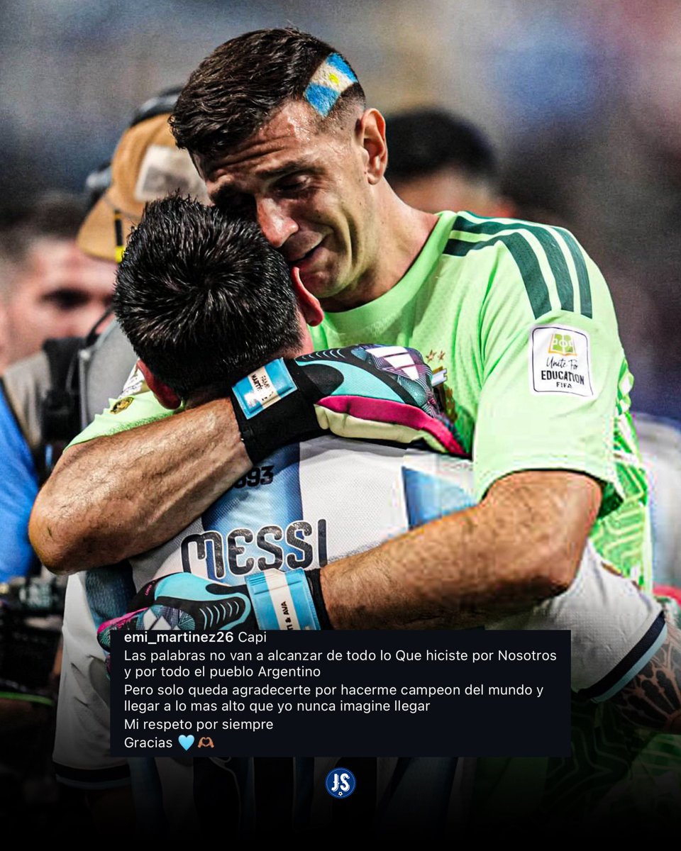 juegosimple__'s tweet photo. 🇦🇷🥺 El mensaje de Emiliano Martínez. Uf. https://t.co/mkqssw27YN