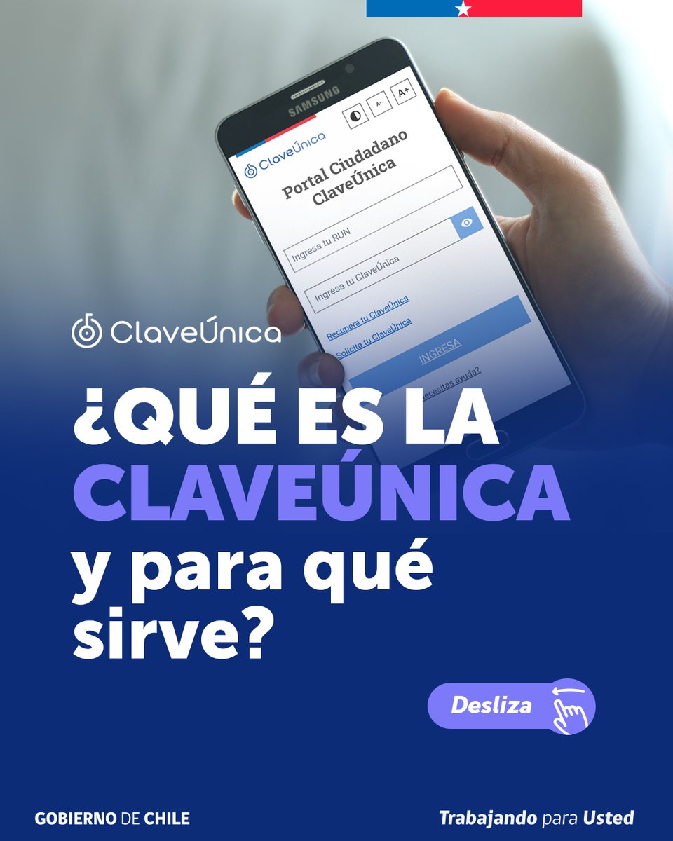 GobDigitalCL's tweet photo. ¿Qué es la #ClaveÚnica? 🔐

Es tu contraseña personal, vinculada a tu RUN, para acceder de forma rápida y segura a los trámites digitales del Estado.

Es personal e intransferible. Solicita tu código en el Registro Civil y actívala en https://t.co/rUtSYHL9dA. https://t.co/yjzIO9ScgB
