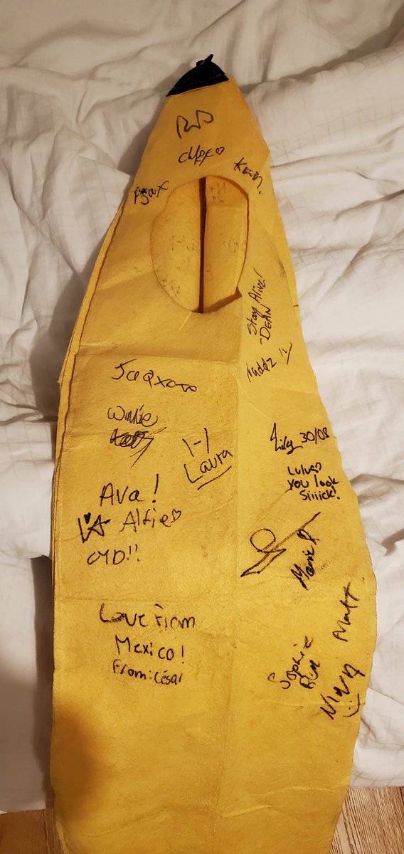 anydeadpilots's tweet photo. Thank you guys for signing this beautiful costume. |-/ https://t.co/fgaPm1FId5