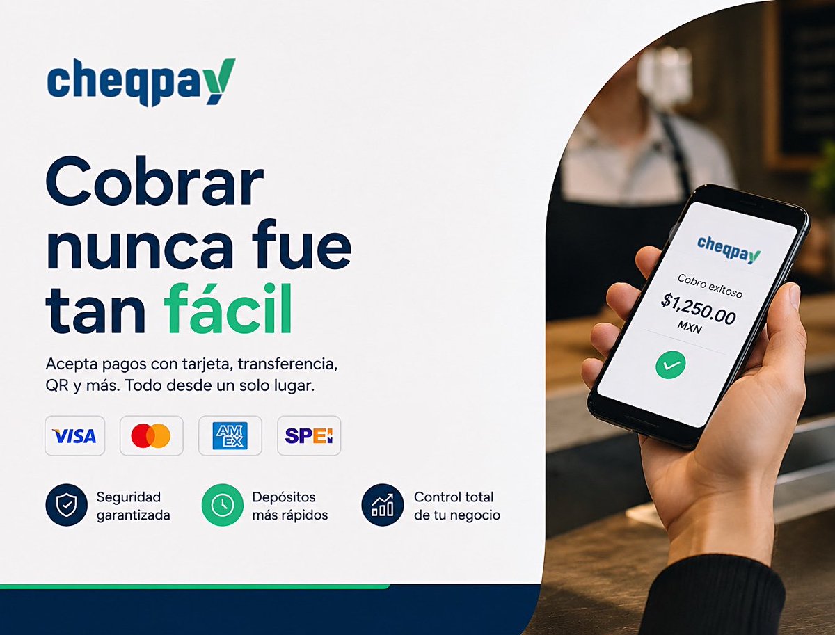 Cheqpay1's tweet photo. Logra tus metas financieras con Cheqpay.
-
#cheqpay #mexico https://t.co/66eQbFAZKK