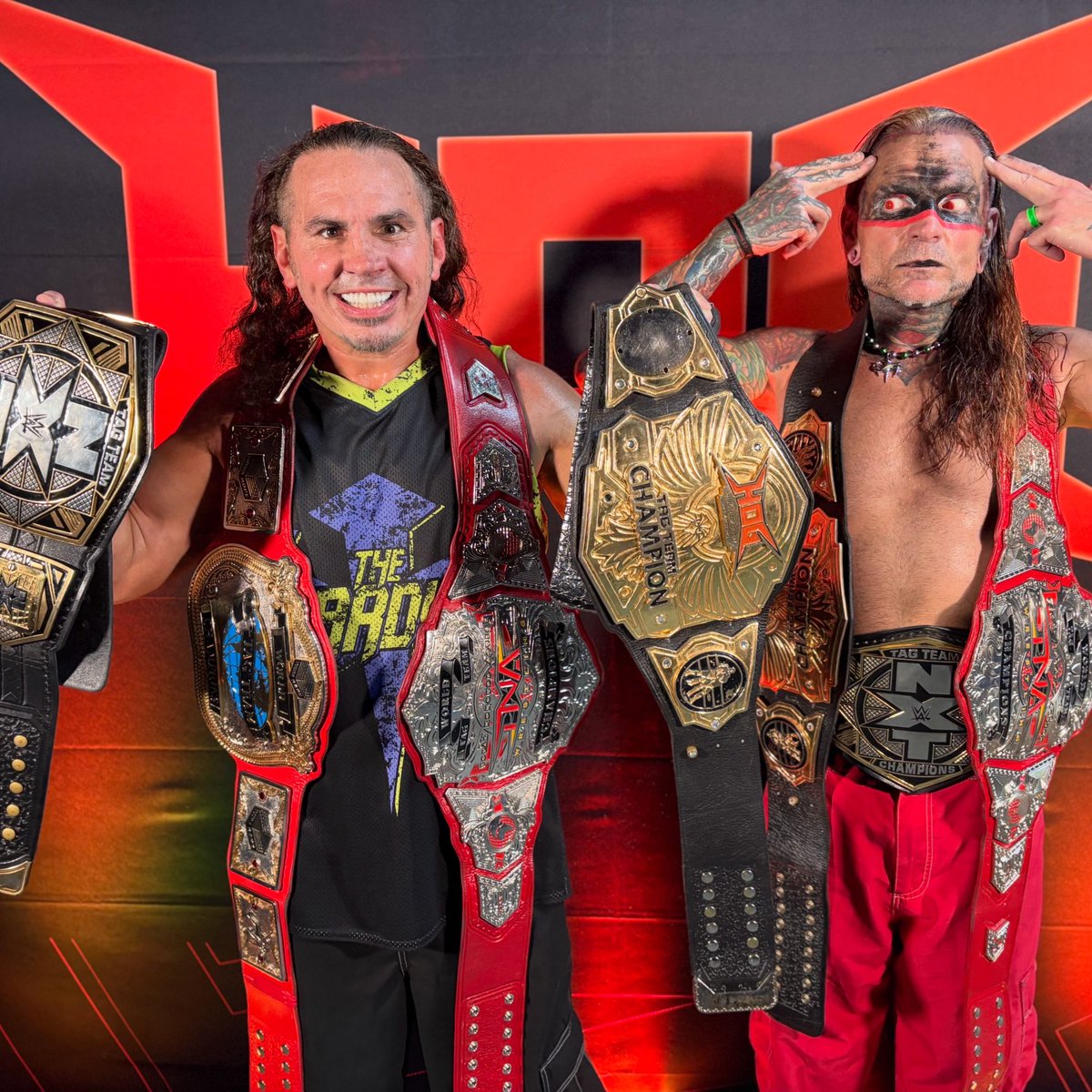 MATTHARDYBRAND's tweet photo. Happy Day of Birth to my brother, @JEFFHARDYBRAND! I was blessed by God to be the bigger brother of the coolest dude in the world - The Charismatic Enigma, Jeffrey Nero Hardy. Nero comes as advertised, a one of one, an Enigma & Another Me there will never be. I love you, brother, and am so blessed I’ve had this 35 year journey with you & I chasing our dreams. I’m grateful for you & all the memories & magic we’ve created together. Let’s continue to make memories for us & our dieHARDYs, Brother Nero!