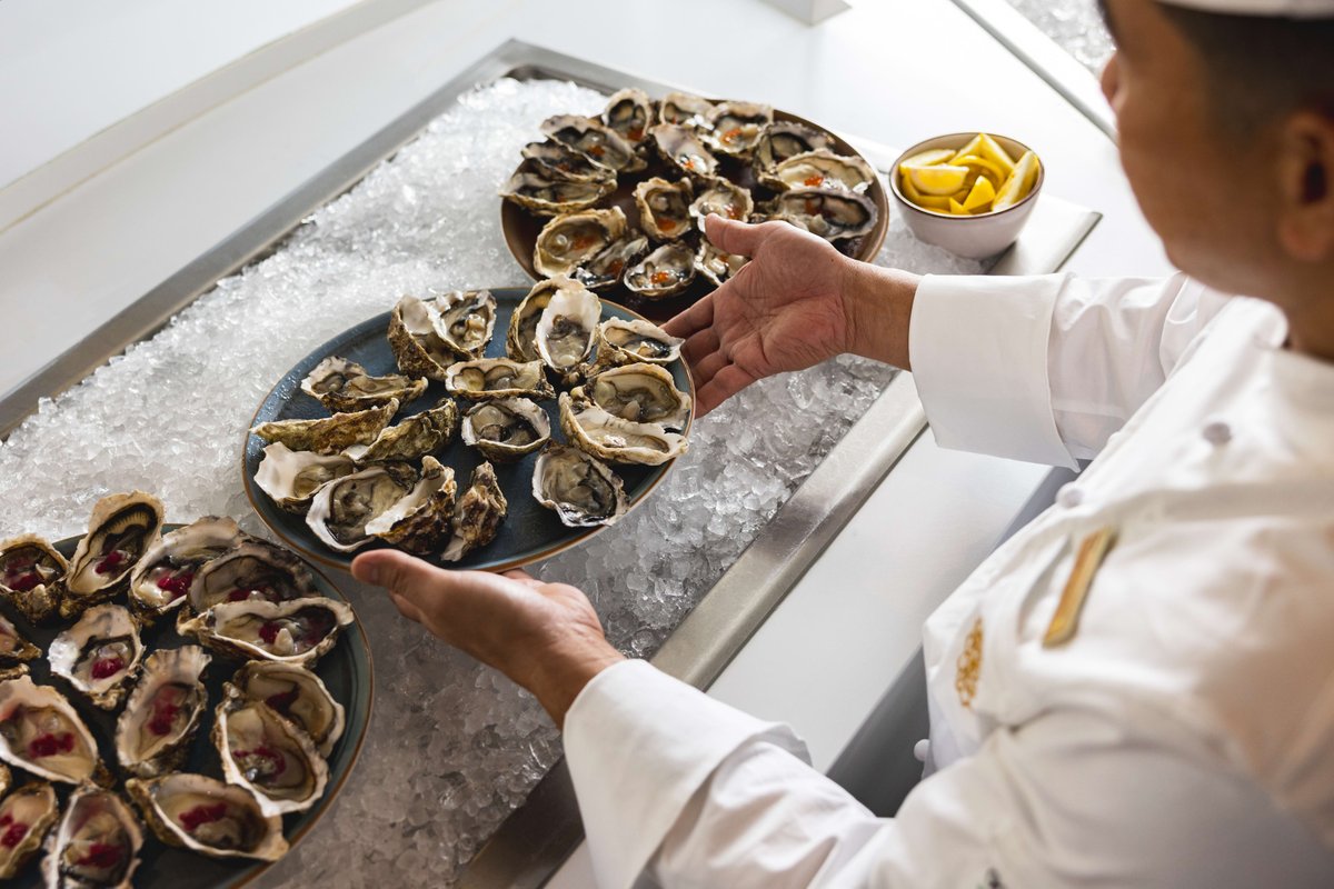 mvpheather's tweet photo. New to ocean travel? 

Discover refined dining at sea on board Explora Journeys at the Emporium Marketplace, with options like sushi, ceviche and oysters to pasta and desserts, freshly prepared à la minute. 
#ExploraJourneys #OceanStateOfMind

#mvpseidenstricker #useatravelagent https://t.co/4XvAJWvqhI