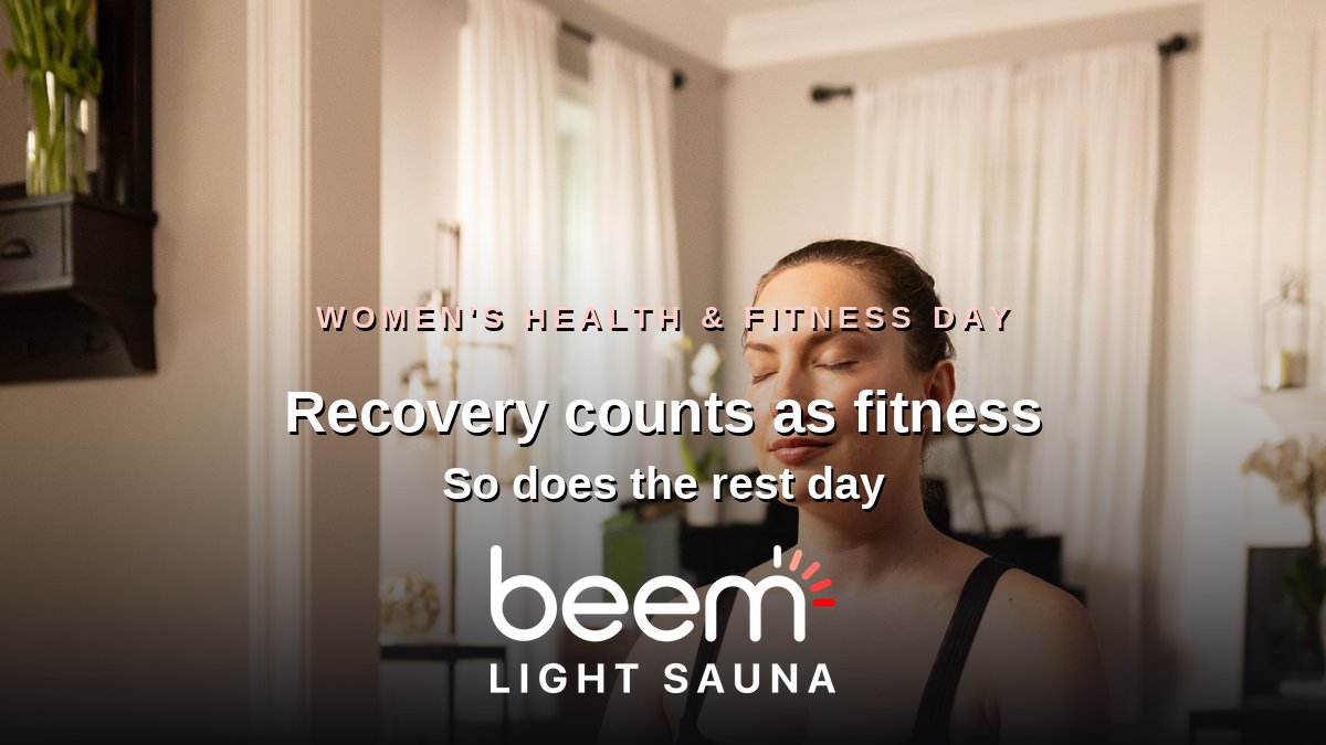 beem_KnappsXing's tweet photo. It’s National Women’s Health and Fitness Day.
The piece that gets skipped is almost always recovery — the infrared sauna, the red light, the 40 minutes where nothing is required of you.
What’s one thing you’ve been meaning to do for your health but keep pushing to next week? https://t.co/nrlYYSHWfV