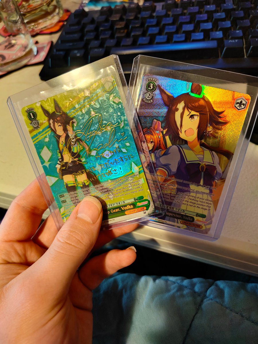 but_Beasty_why's tweet photo. @VODKA_Trainer This is what I have right now, I really like the acrylic stand you made its very cool. I also have a lot more stuff that hasn't shipped out to me yet https://t.co/5lrrg9ejFP