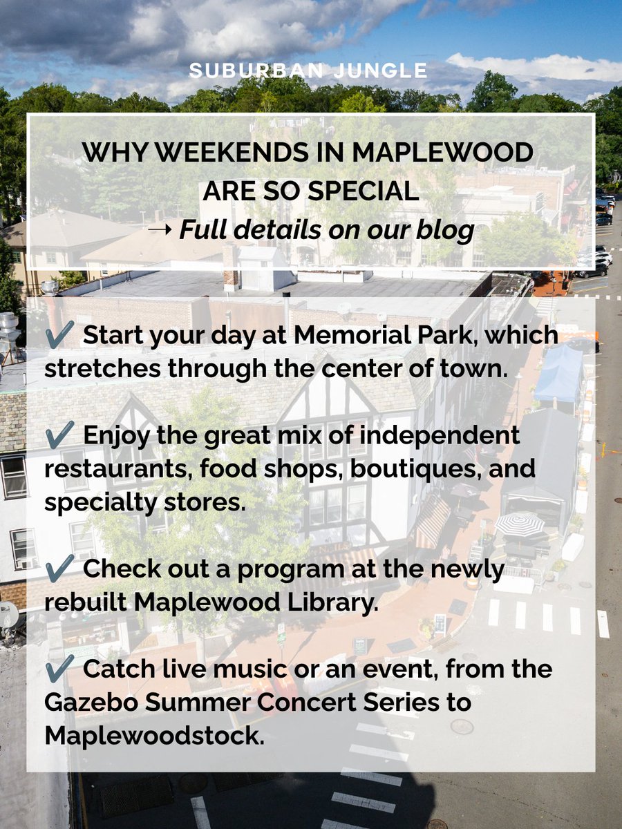 subjunglegroup's tweet photo. Want to learn more about Maplewood or another NYC suburb? Contact us with any questions or schedule your free strategy call to get started!
Image 1 photo credit: @livelovemaplewood
#Maplewood #NYCSuburbs #MovingToTheSuburbs #SuburbanJungle https://t.co/Rrwol7I71o