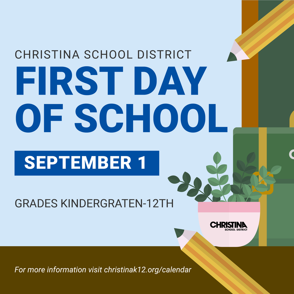 ChristinaK12's tweet photo. REMINDER: September 1 - All Students Attend School (Except Preschool &amp; Pre-K) https://t.co/rWgO0a11JD