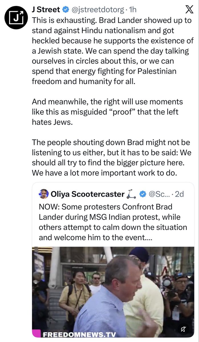 a48philistine's tweet photo. Totally, whether numbskulls want an Aryan state or a Jewish state, we should not reject their supporters

White pride and Jewish pride are totally awesome, esp when the Jewish state is genocidal and has been supremacist for 80 years 

Let’s just all get along https://t.co/zcELrN4BV7