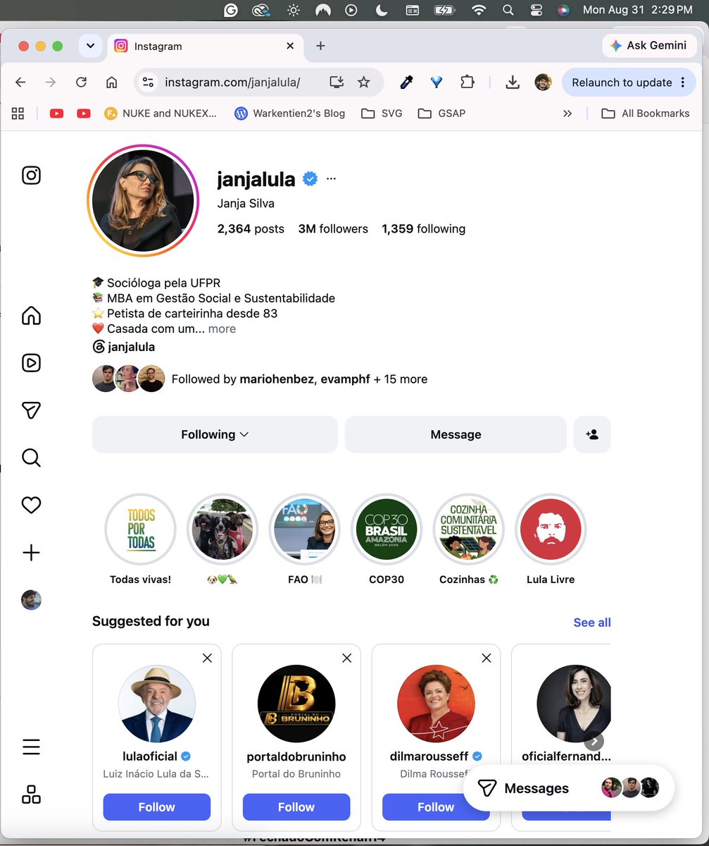 warkentien2's tweet photo. @OFCBostil Lula já fez a parte dele também, tendo seu perfil indicado online. Agora só falta Renan organizar um desfile de escola de samba em ano eleitoral com dinheiro público pra equilibrar. https://t.co/6dYt6SViky