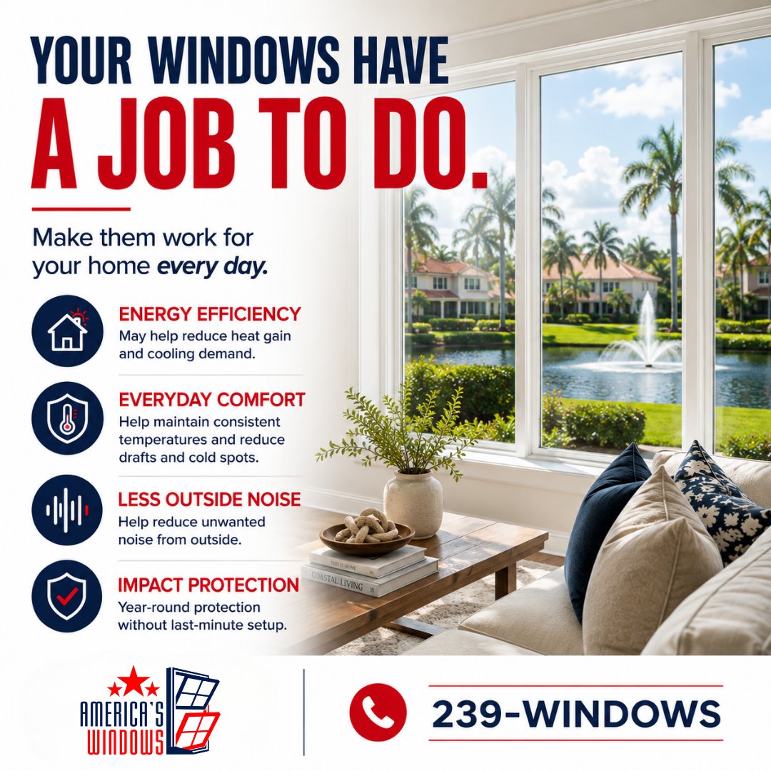 AMWindowsFL's tweet photo. Ready to put your windows to work?

Call our Southwest Florida team!

☎️ 239-WINDOWS

#AmericasWindows #ImpactWindows #SWFL #SouthwestFlorida #FloridaHomes #HomeImprovement https://t.co/Jt5y1tQyT0