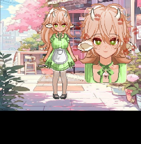 jetaimenoelle's tweet photo. drawing my darling little lei... she's actually meant to be kind of a bigger girl but unfortunately u cant make that visible on dol 😭💔 https://t.co/shtr0icFqz