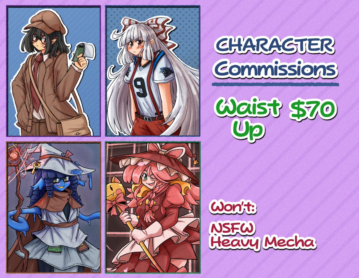 mcsquiddies's tweet photo. Currently have both icon and character c0mms open for the month of September! RT appreciated 😋 https://t.co/ReFZem7Udu