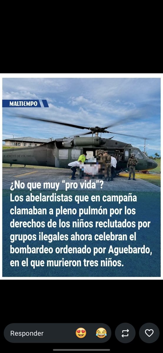 FlakMor20's tweet photo. @AyalaCarlOzarco ¡NO SABIA QUE ESTE ERA DEBER DEL EJERCITO, WOW! https://t.co/kRDvNqECB7