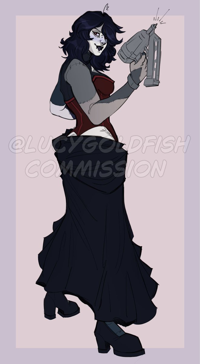 LucyGoldfish's tweet photo. Finished c0mm for @basimirl!! 

🪦🥀🖤

#art #commission #finishedcommission #oc #occommission https://t.co/Fv9w6WOAzE
