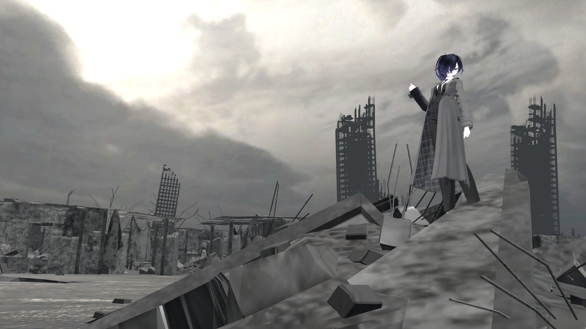 Sion0302_'s tweet photo. ｢風はやがて東へ向かうだろう。｣
 #VRchat  #おはツイ  #おはポス https://t.co/rukdElG22t