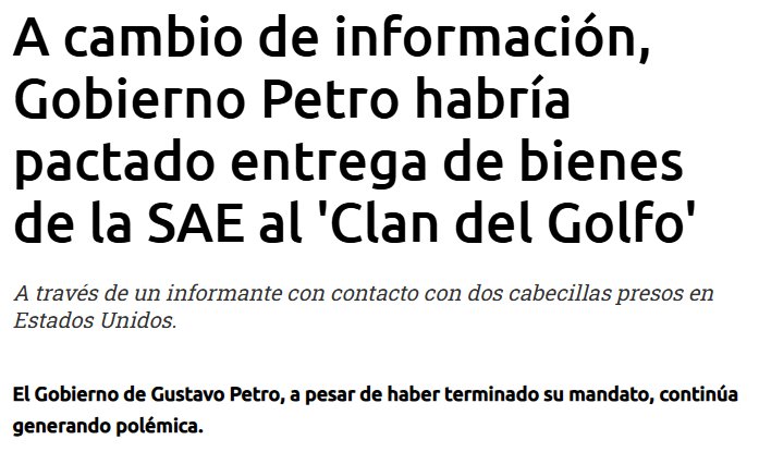 tillDallas's tweet photo. @insanisimo_ @luisangelgd No lo sé querido amigo.

Dudo que un criminal o narcotráficante apoye o vote por quien lo bombardearia o extradiataria.

Lo que no dudo es que si apoyen y voten a los que juegan congelados, reciben plata, dan beneficios, seces al fuego, los que los nombran gestores de paz etc. https://t.co/tMBhJREYvL