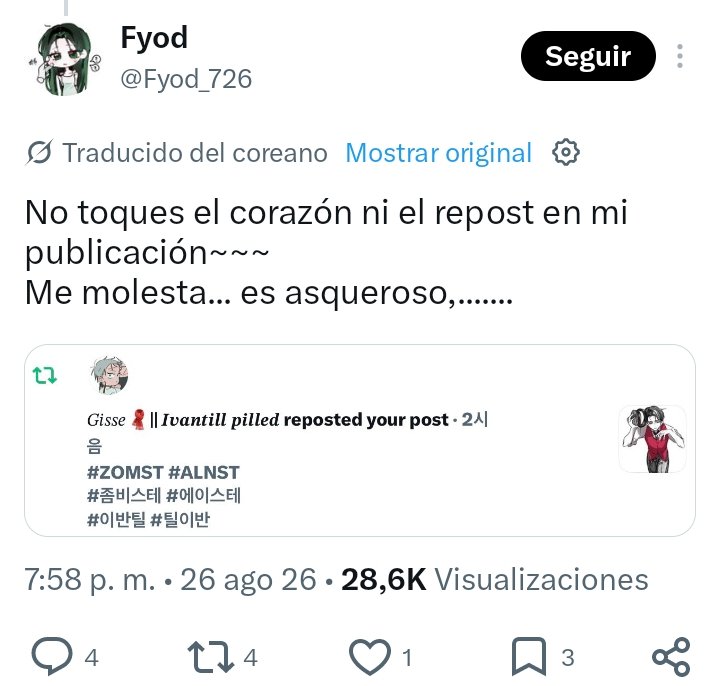 vtowriiqooo's tweet photo. Debrías agradecer q todavía apoya tu arte, mala agradecida y xenofóbica. https://t.co/MI38aE9cEY