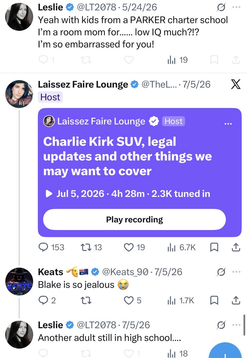 nerosentry__'s tweet photo. Lets put this @LT2078 accusations to bed forever. 

I did not doxx her, nor did I doxx her kids. 

Leslie here has posted where her kids go to school, herself, and this is the first time I am bringing it up.

You are a twisted individual with a motive. Cease and desist. https://t.co/RciWODt3JN