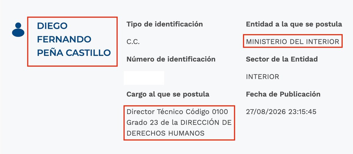dianadiago's tweet photo. ¿La “Paz Total” llega al Gobierno de @ABDELAESPRIELLA  ?

Diego Fernando Peña Castillo que ha posado en fotos con el cuestionado @ernestosamperp , y que  fue Alto Consejero de Paz, Víctimas y Reconciliación de @ClaudiaLopez , llegaría como Director de Derechos Humanos del Ministerio del @MinInterior  de @Rodrigo_Lara_ .

📌 Cuando Claudia López lo nombró, señaló expresamente que Peña Castillo trabajaría en Bogotá bajo el enfoque de la “Paz Total”, en articulación con el Gobierno de @petrogustavo .

Peña Castillo,  defendió públicamente la paz total.

¿Cómo termina llegando al nuevo Gobierno una persona directamente vinculada a la “Paz Total” y a sectores políticos que Abelardo de la Espriella cuestionó durante su campaña?