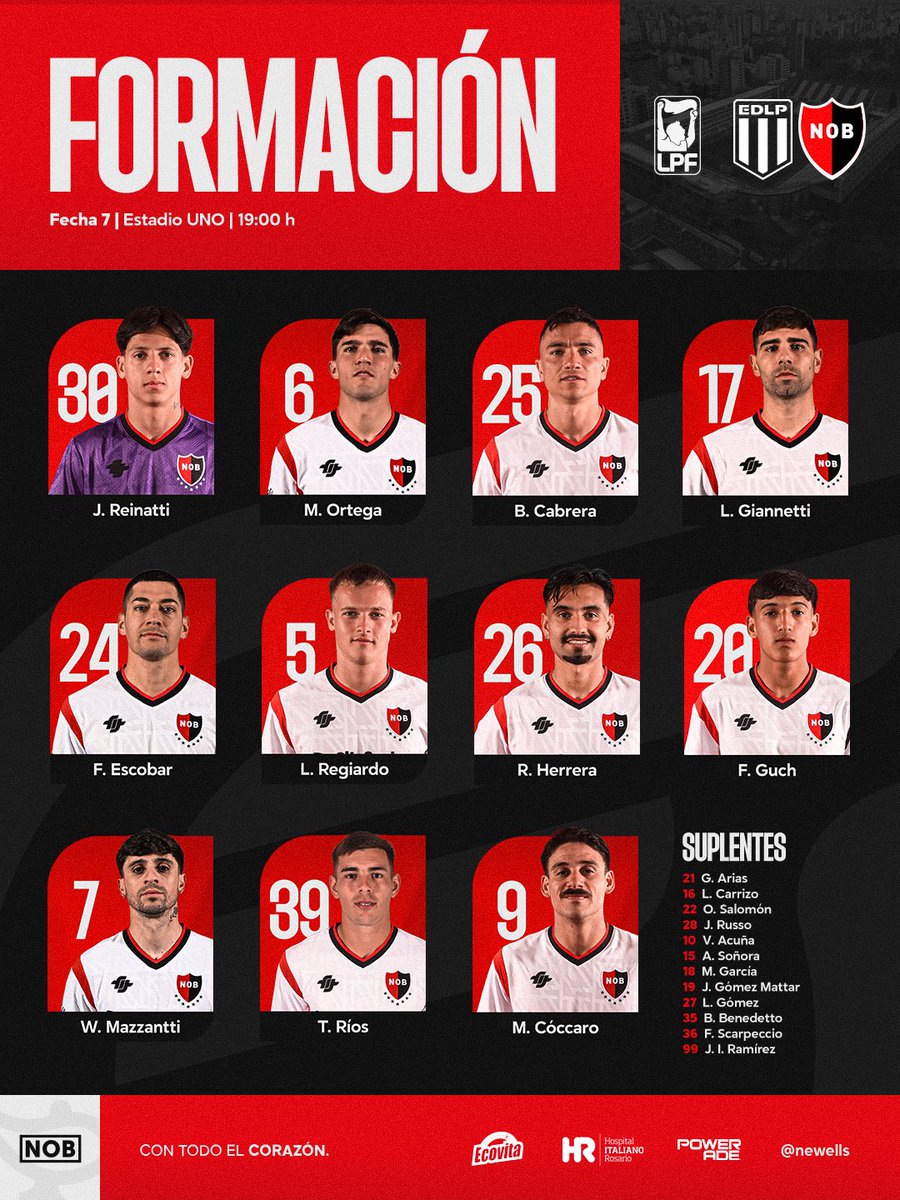 Newells's tweet photo. Así forma la Lepra ⚽️

#VamosNewells 💪🏼 https://t.co/hcDgdZAyO3