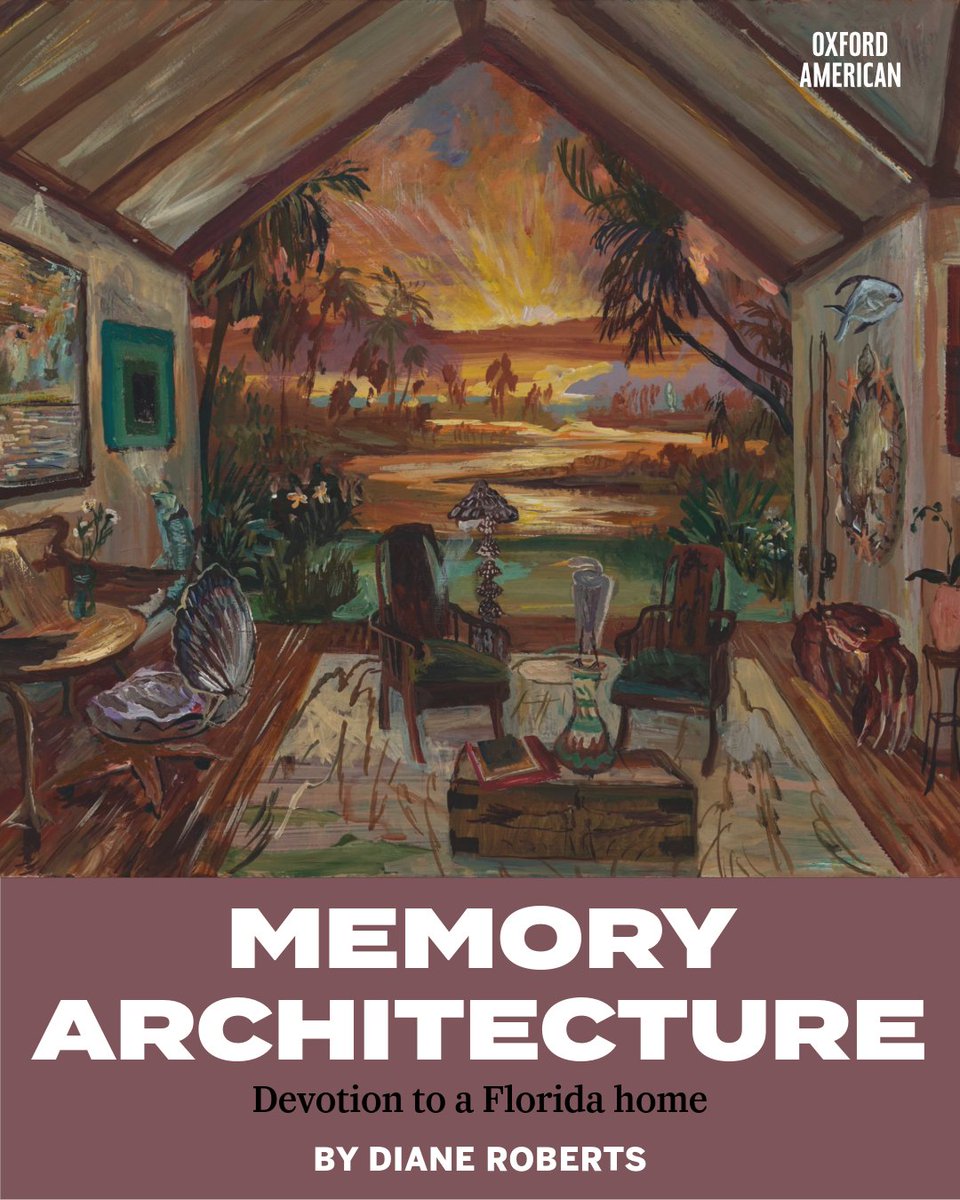 oxfordamerican's tweet photo. “My house is haunted.”

From the Summer/Fall 2026 Home issue, Diane Roberts reflects on loss and memory in her family's Florida house, which she refuses to ever leave.

🔗: https://t.co/5TXZvgdhfg https://t.co/SzNy0yK3Ny