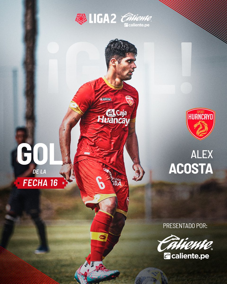 Liga2_oficial's tweet photo. ¡𝗨𝗻 𝗴𝗼𝗹𝗮𝘇𝗼 𝗱𝗲 𝗼𝘁𝗿𝗼 𝗽𝗹𝗮𝗻𝗲𝘁𝗮! 🚀🔥

Alex Acosta se animó desde antes de la media cancha y marcó un gol espectacular para llevarse el reconocimiento al Gol @calientesports de la fecha 16 en la #Liga2Caliente. ⚽🤯

#ElAscenso https://t.co/AxCsUTQXRd