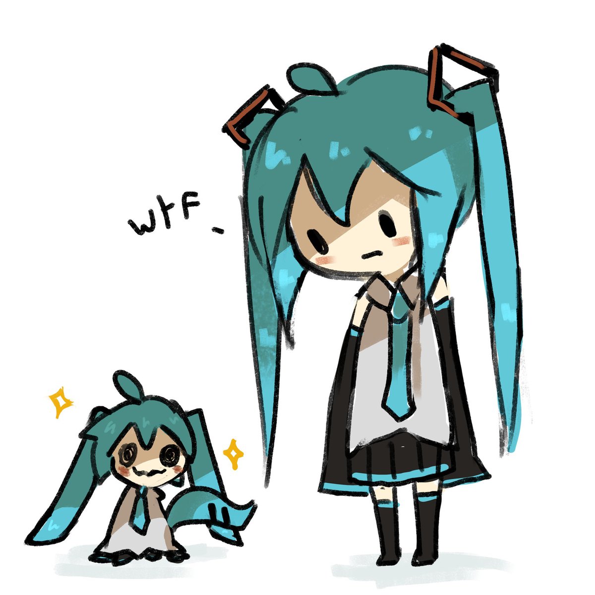 DrawMikie's tweet photo. Hatsune mimikus ✨️🩵 https://t.co/gWSSK2pknl