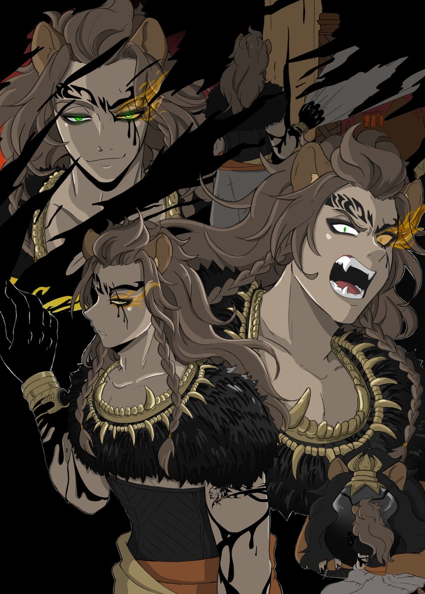 NevewElo's tweet photo. Leona OB ~~
Since the end of his dream, I only see this part of him as broken and alone... But I enjoyed drawing him anyway! I ADORE the jaw necklace! So happy Leona moved on from this part of himself. https://t.co/91JlC8BvMQ