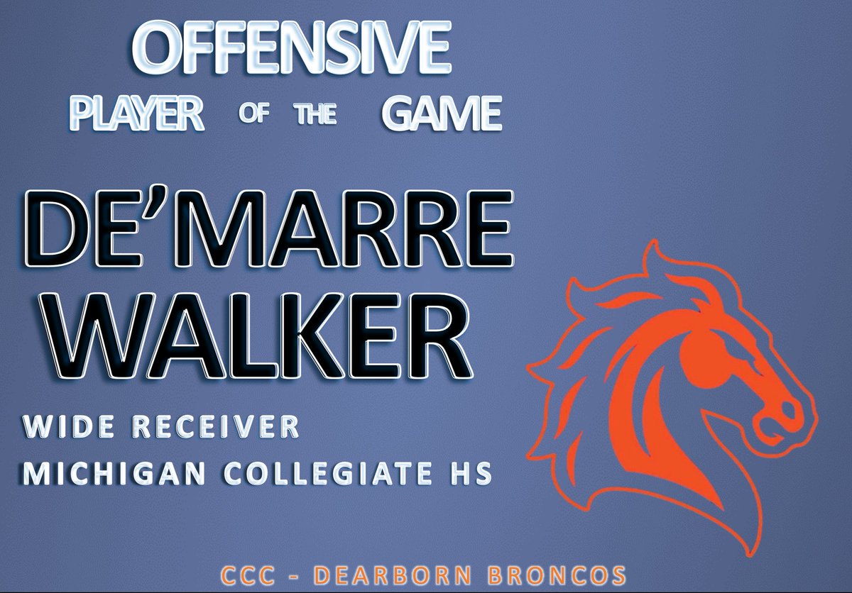 CCCBroncos2026's tweet photo. Week 1 Offensive Player of the Week
3 Catches 68 Yards 1 TD
#Broncos26 #LetsRide https://t.co/4OiEXzIZTC