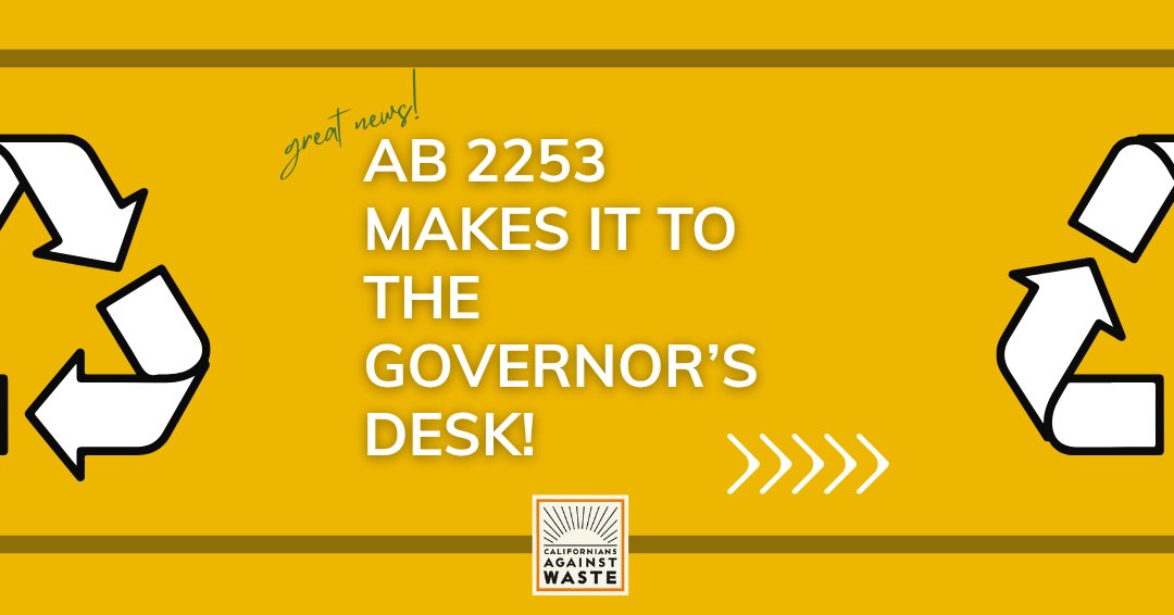 cawrecycles's tweet photo. Great News! Yesterday AB 2253 by @asmtasha passed the legislature an is off to the Governor's Desk. We are so grateful for the leadership of Assemblymember Boerner to take on industry and to hold them accountable. https://t.co/xkNSrMMcQE