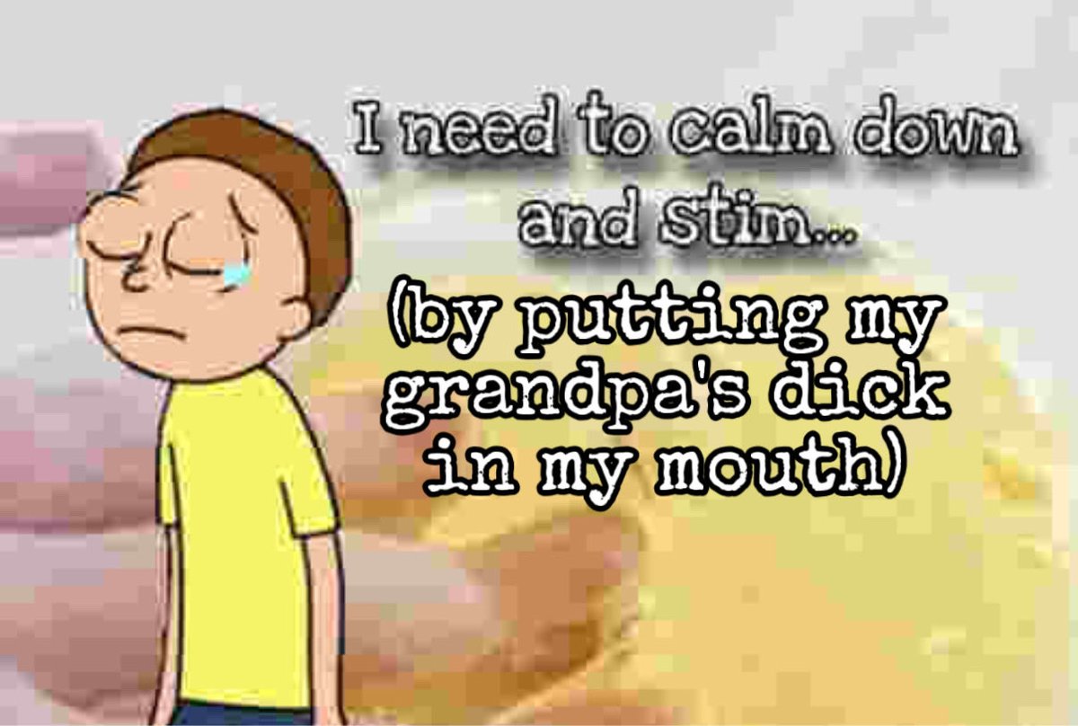 metamorefishsis's tweet photo. an amendment to my old morty stimming reaction image https://t.co/Hj9OLXk787