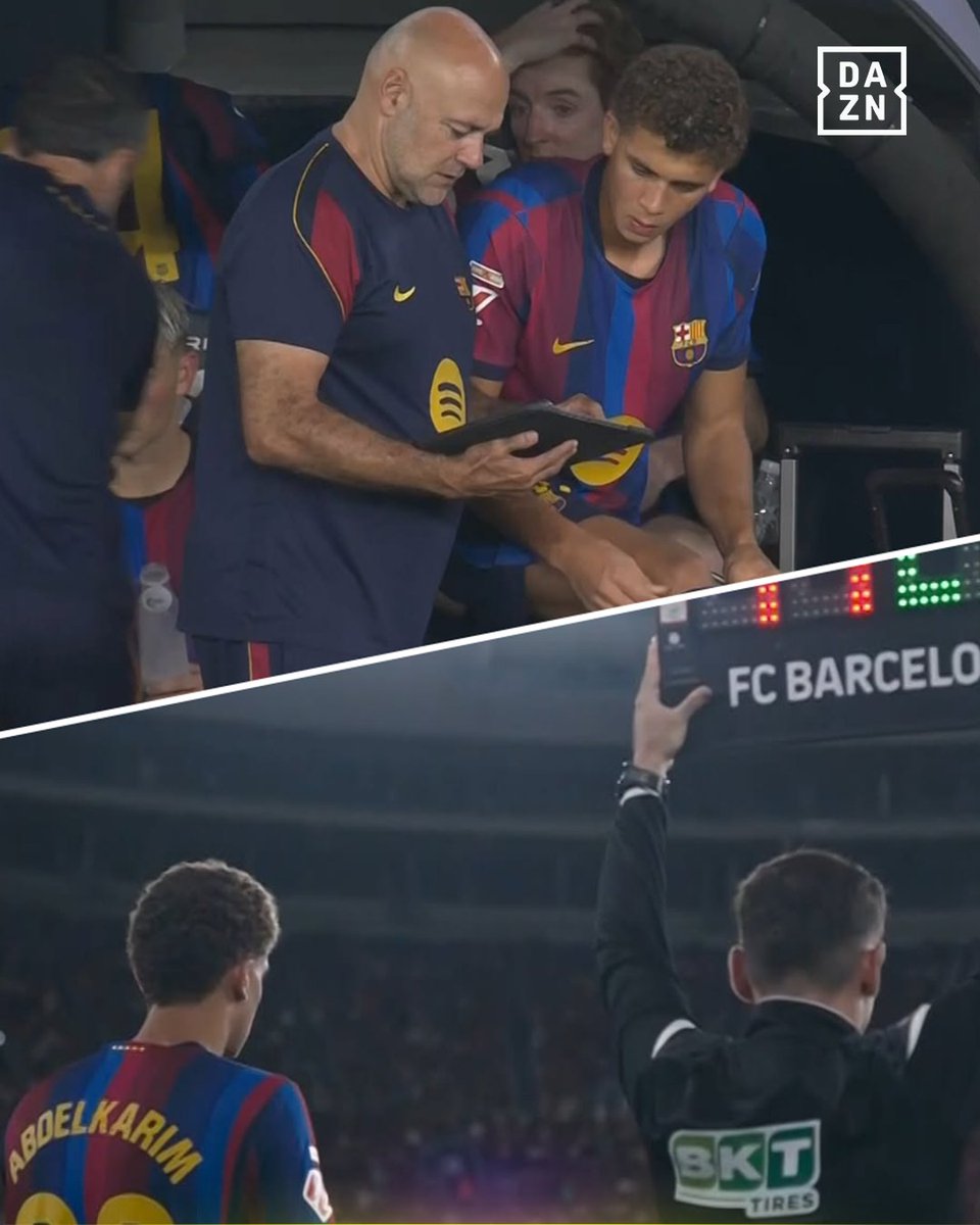 DAZN_Arabia's tweet photo. يوم تاريخي 📅

حمزة عبدالكريم أول لاعب مصري يشارك مع برشلونة في الدوري الإسباني 🇪🇬 https://t.co/yLnAD2FxMi