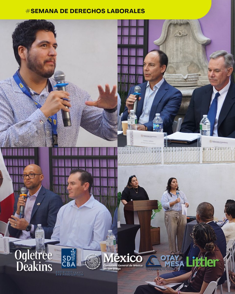 ConsulMexSdi's tweet photo. ✨⚖️ ¡Así arrancó la #SemanaDeDerechosLaborales2026! Inauguramos esta semana con el panel “¿Cómo crear lugares de trabajo inclusivos y accesibles?”, junto a abogados especializados y organizaciones comprometidas con construir espacios laborales para todas y todos🙌💼 https://t.co/KNICxYCGvj