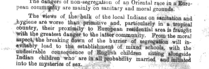 EIC_Operator's tweet photo. Reading the primary source documents on East Africans and Indians is always hilarious how prescient our British ancestors were:

“It is further argued that the Indian is a poor craftsman and a poor mechanic. He is also said to be untrustworthy in business. His influence over the native is bad. If the African came directly under the influence of the European, it would be better for all concerned, and things would rapidly improve.

For these and many other reasons, it is argued, the employment of Indians in East Africa has been a mistake. It would have been much better never to have brought them out at all. In South Africa, this mistake has been discovered in time. It must be put right in other parts of Africa also. No more Indians must be allowed: they must be excluded all along the coast. East Africa must fall into line with her sister colonies in the South. Just as South Africa has shut the front door against the Indians, so East Africa must shut the back door.”