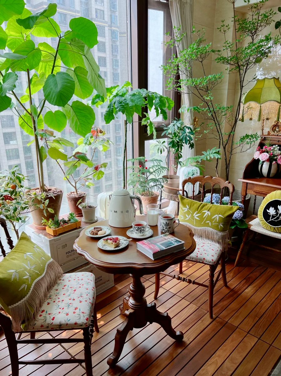 kic44742's tweet photo. [My tiny balcony just became my new morning zen spot—herbs growing, coffee brewing, and no rush. Small shifts hit different ]， https://t.co/g1qb7KjMcb