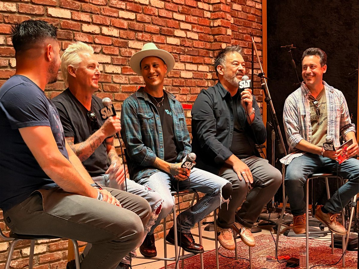 PearlJam's tweet photo. This past Saturday was Alive with Ten history. 🤘

@SOLATpod hosted an intimate listening party and panel discussion at @LonBridgeStudio — the very place where Ten was recorded 35 years ago — with co-owner and producer Eric Lilavois as well as producer Josh Evans. Mike also made a surprise appearance to join the celebration! Following the panel’s reflections and story-swaps, attendees jammed to the recently announced, newly mixed ‘Ten Live’ record – the first time it's ever been played for a public audience.

Thank you all who joined us for this special moment together!