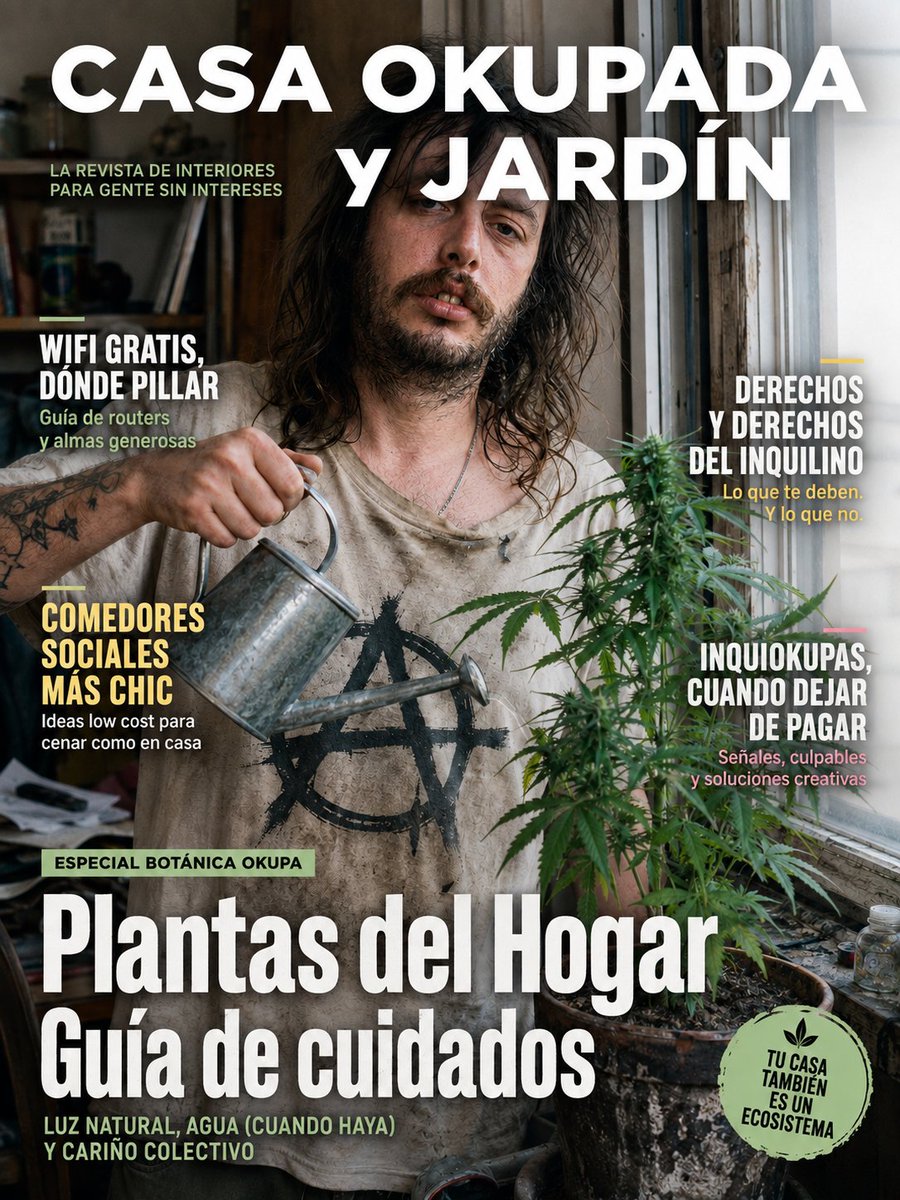 cobra__koi's tweet photo. Un vecino de Podemos me ha recomendado esta revista, dice que saca muchas ideas de decoración, espero que no deje de pagar la comunidad.
#Podemongers #Okupas #Garrapatas #Inquiokupas #Progres #VagosYMaleantes #Sumar #PSOE #Vivienda #Desalojo #Chusma #Paguitas  #Okupación https://t.co/CiDtvO6won
