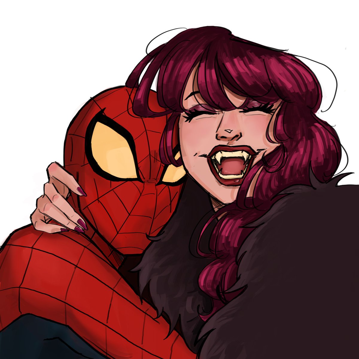 oklamali94's tweet photo. I don't know why but i wanted to draw MJ as a vampire  #spiderman #maryjanewatson #peterparker https://t.co/y9lQiQlSNQ