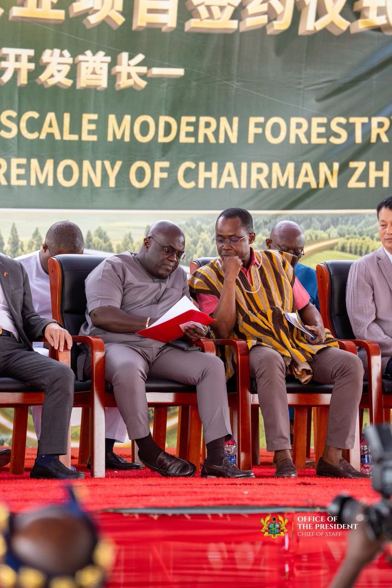 JDebrahofficial's tweet photo. At the launch of the Greenhouse Large-Scale Modern Forestry and Livestock Development Project, I welcomed the investment and its potential to create jobs, strengthen agriculture and expand opportunities for Ghanaian businesses and young people. #ResettingGhana #InvestInGhana #JobCreation