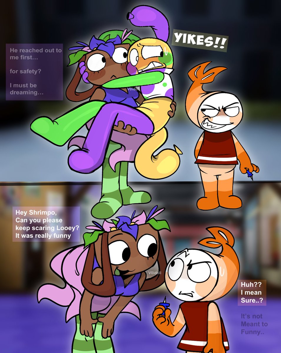 v0idoll's tweet photo. High risk, high reward! 
#balloonbasket #killjoy #dandysworldart #comic #looey https://t.co/VKqextdCc1
