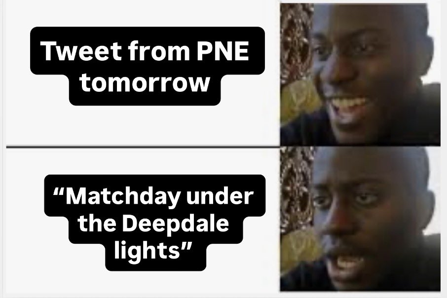 RibchesterJosh's tweet photo. Thought I’d warn everyone 
#pnefc https://t.co/CQjK6Lo8F2