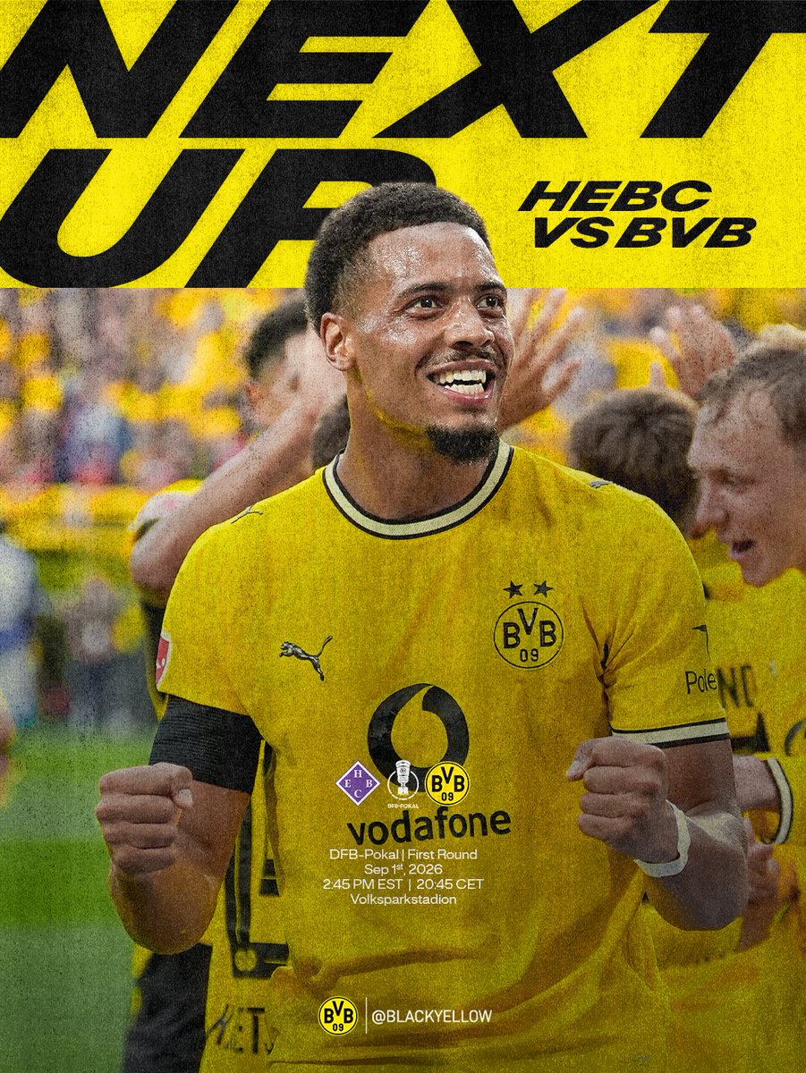BlackYellow's tweet photo. Pokal football is on the horizon. 🔜 https://t.co/y3QKECdn19