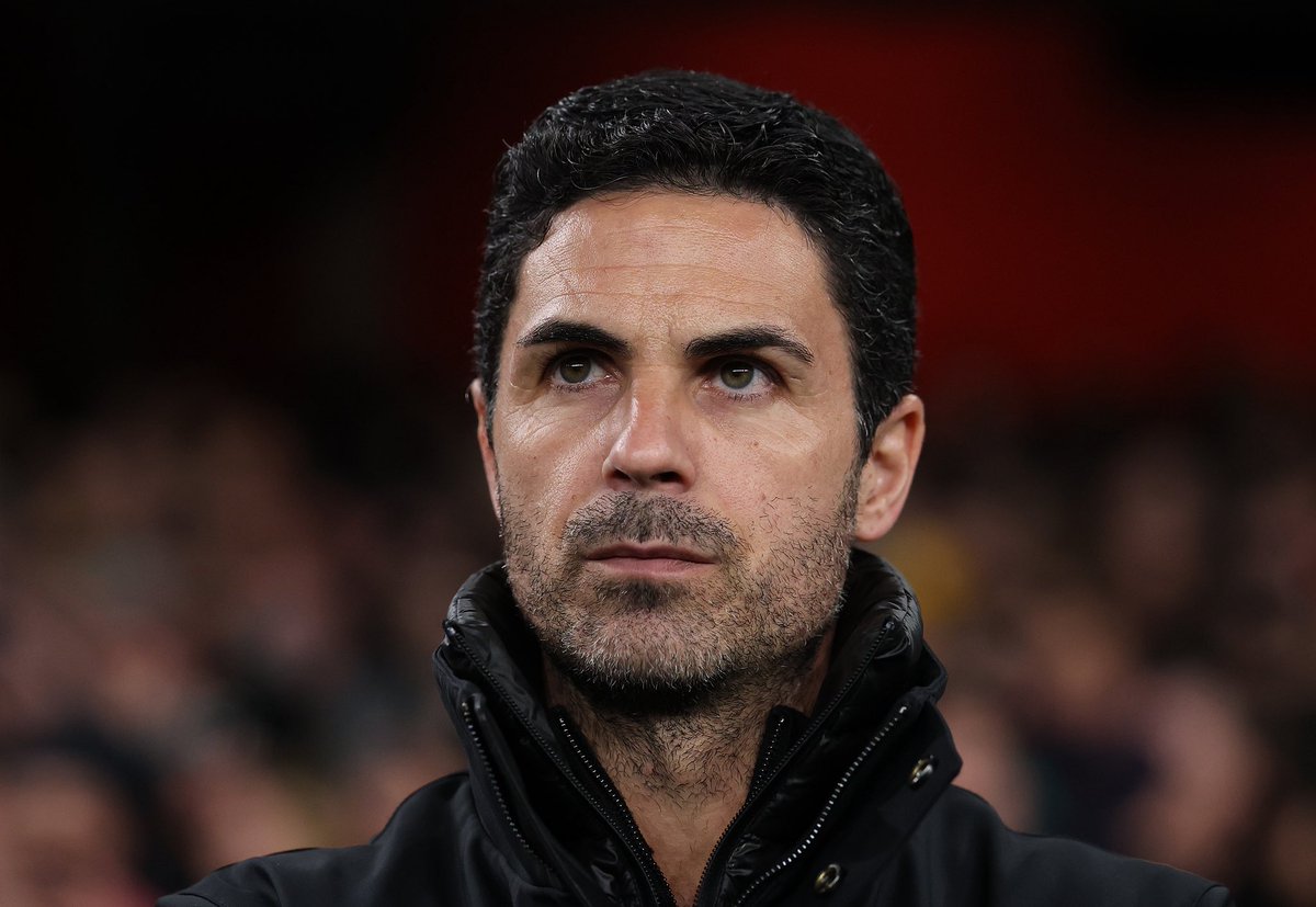 EduardoHagn's tweet photo. 🚨 Arteta on if Arsenal will sign anyone tomorrow: 

"We are trying to improve the squad and until tomorrow night we're going to try to do that. I've been disconnected from the world for 24 hours because I think my energy and focus has to be on the match & I will get back on it now." 🤝